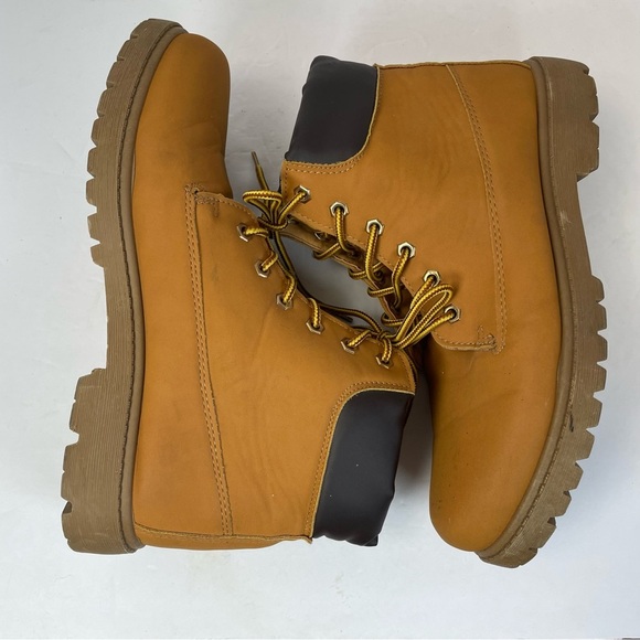 ETC LOVE Women's Boots Lace-up Combat Utility tan size 8/9 - Picture 5 of 11